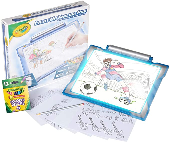 Crayola Light Up Tracing Pad Blue, Toys, Gift for Boys & Girls, Ages 6+: Toys & Games