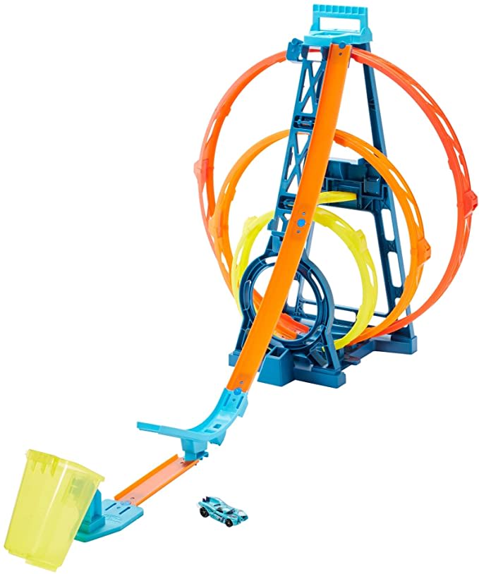 Hot Wheels Track Builder Unlimited Triple Loop Kit: Toys & Games