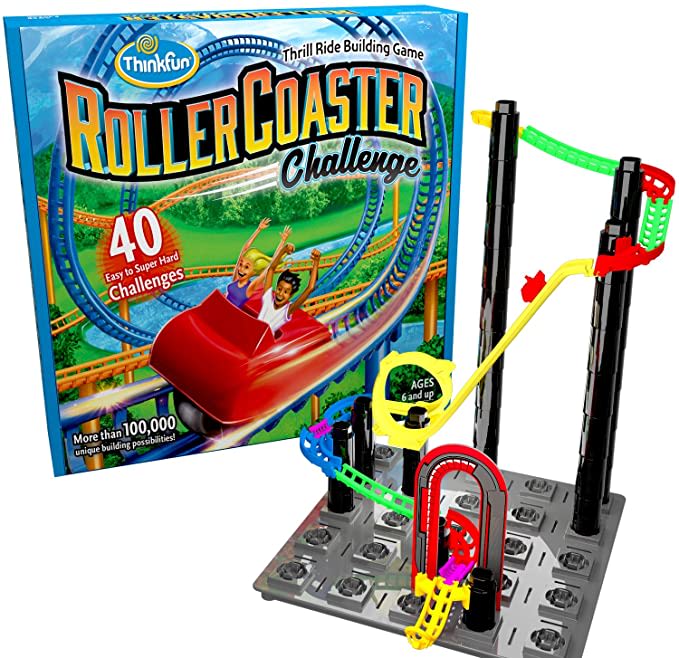 ThinkFun Roller Coaster Challenge STEM Toy and Building Game for Boys and Girls Age 6 an