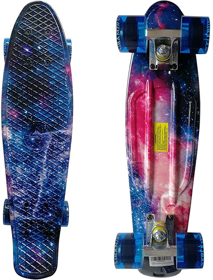 Rimable Complete 22 Inches Skateboard Galaxy3 : Sports & Outdoors