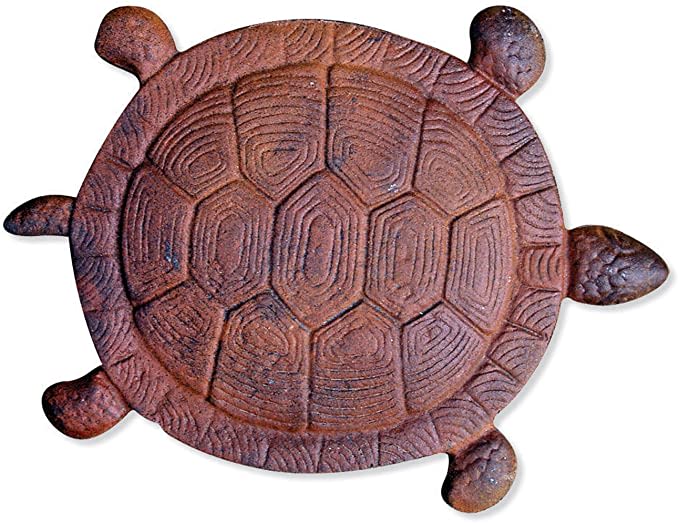 Sunset Vista Designs Cast Iron Turtle Garden Stepping Stone, 13-Inch long : Outdoor Dec