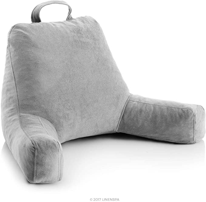 Linenspa Shredded Foam Pillow Perfect for Back Support While Relaxing, Gaming, Reading, 