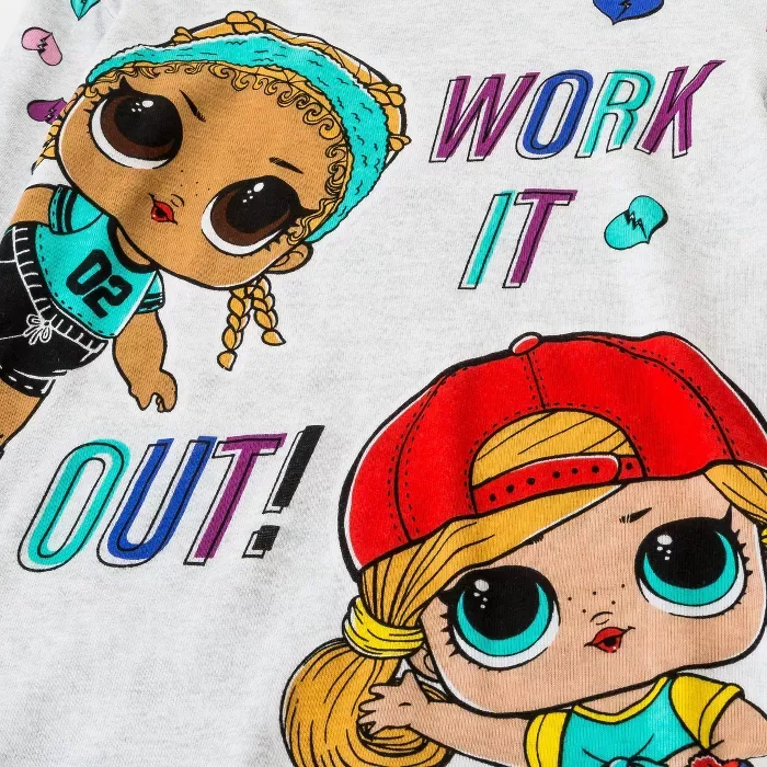 Girls' L.o.l. Surprise! 4pc Pajama Set - Gray : Target