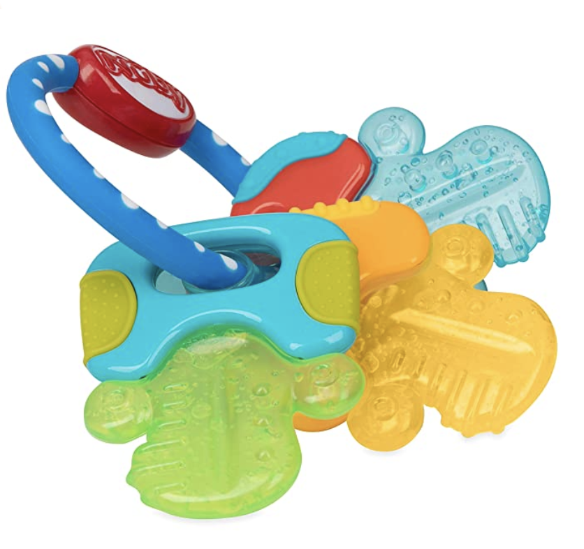 Amazon.com : Nuby Ice Gel Teether Keys : Baby Shape And Color Recognition Toys : Baby