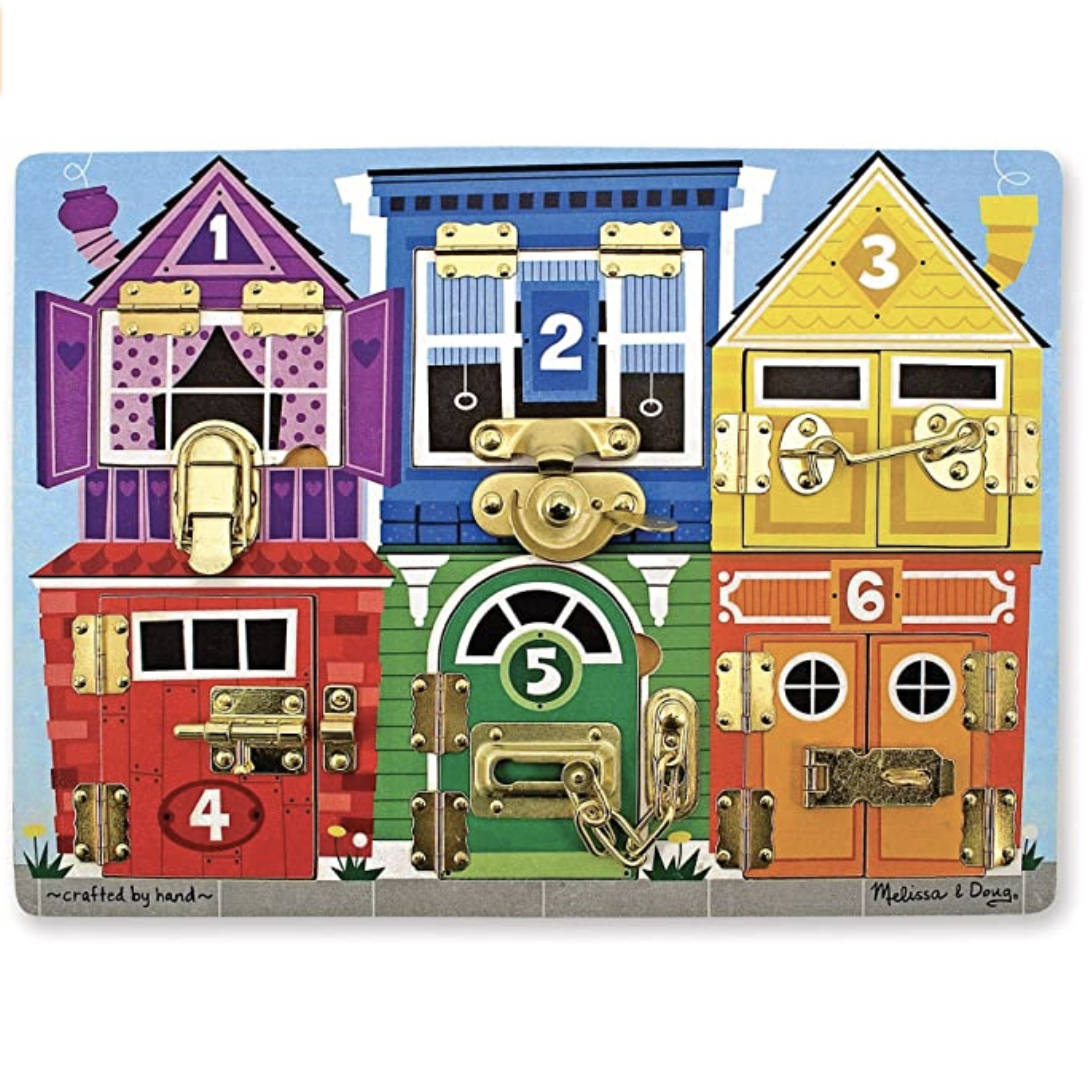 Amazon.com: Melissa & Doug Latches Wooden Activity Board : Melissa & Doug: Toys & Games