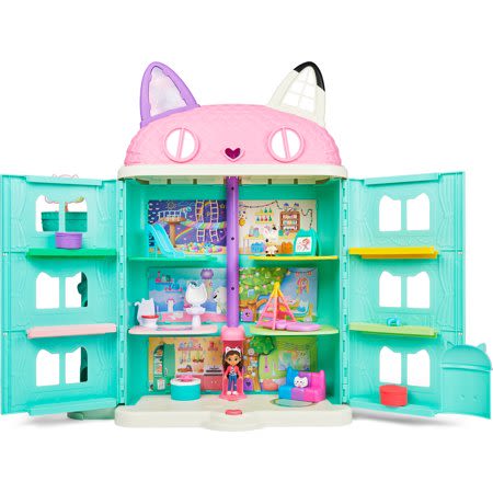 Gabby’s Dollhouse, Purrfect Dollhouse with 15 Pieces including Toy Figures, Furniture, Accessories and Sounds, Kids Toys...