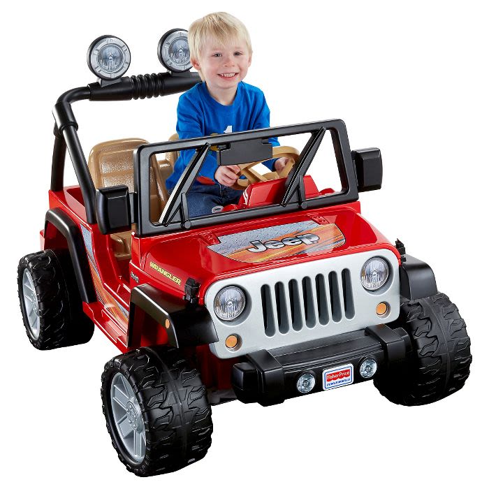 Power Wheels 12v Jeep Wrangler Powered Ride-on - Red : Target