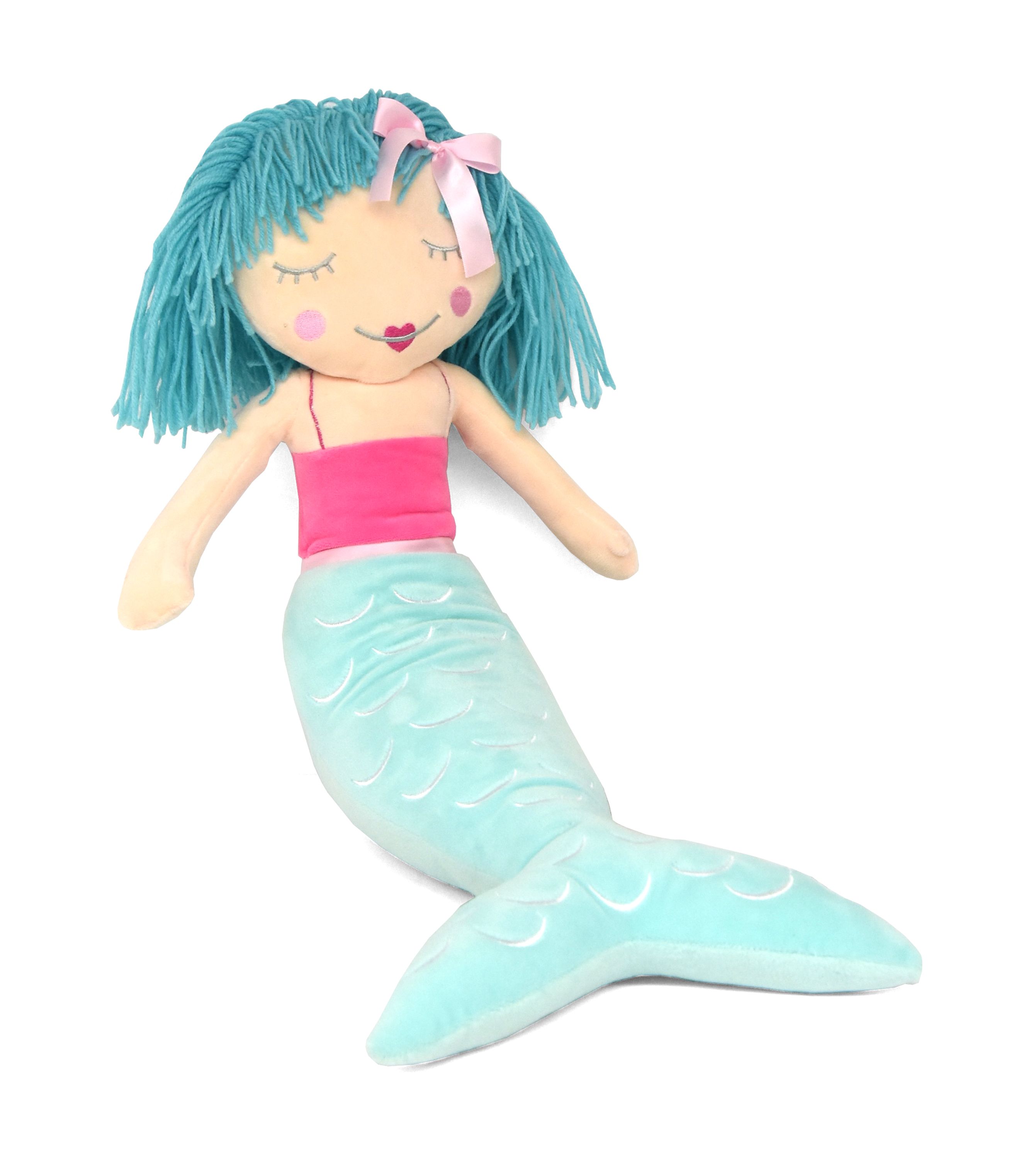 Your Zone 3D Figural Plush Mermaid Decorative Throw Pillow, 16" - Walmart.com