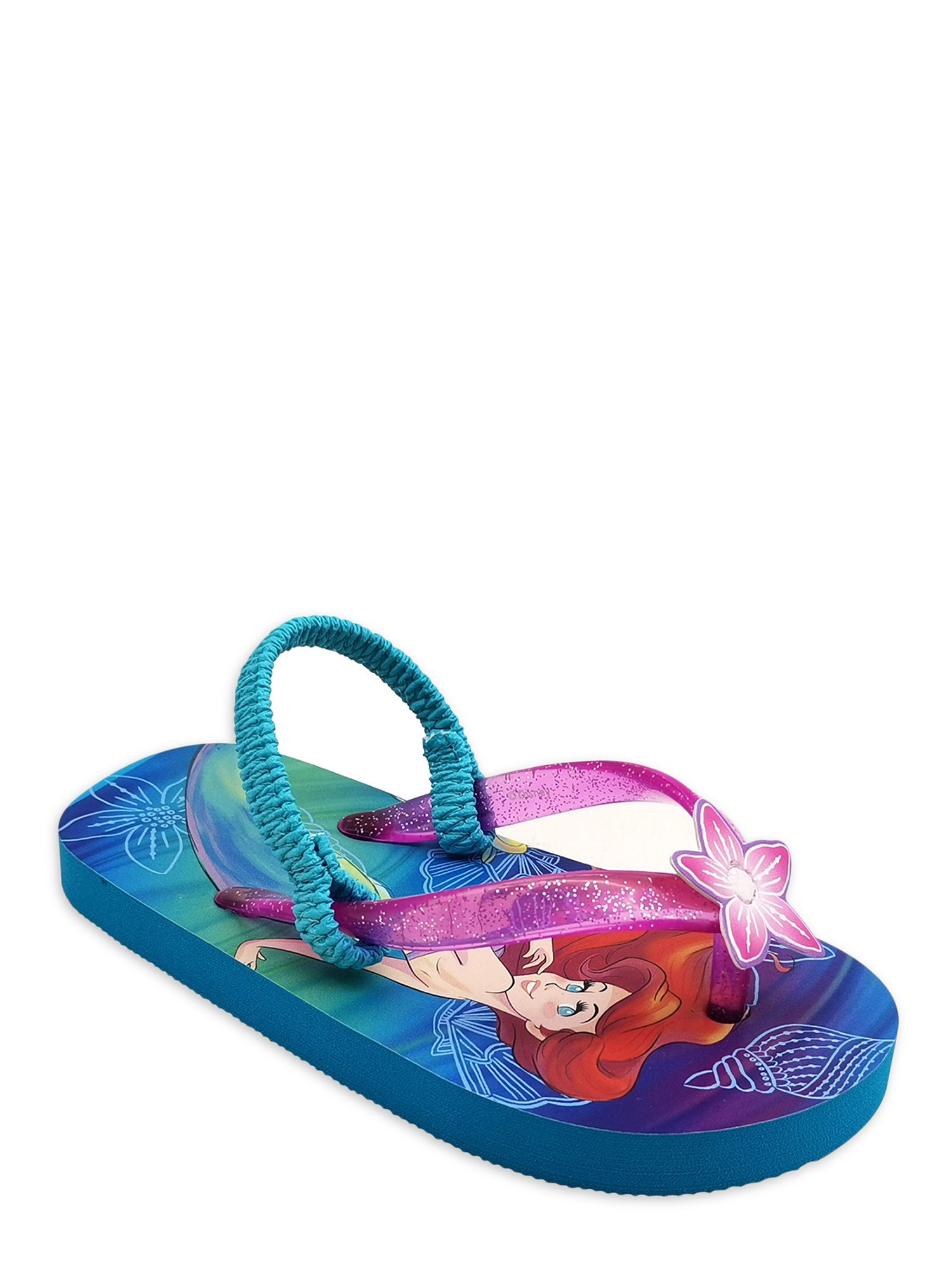 Disney The Little Mermaid Summer Fun Flip Flop & Beach Tote Set (Toddler Girls) - Walmart.com