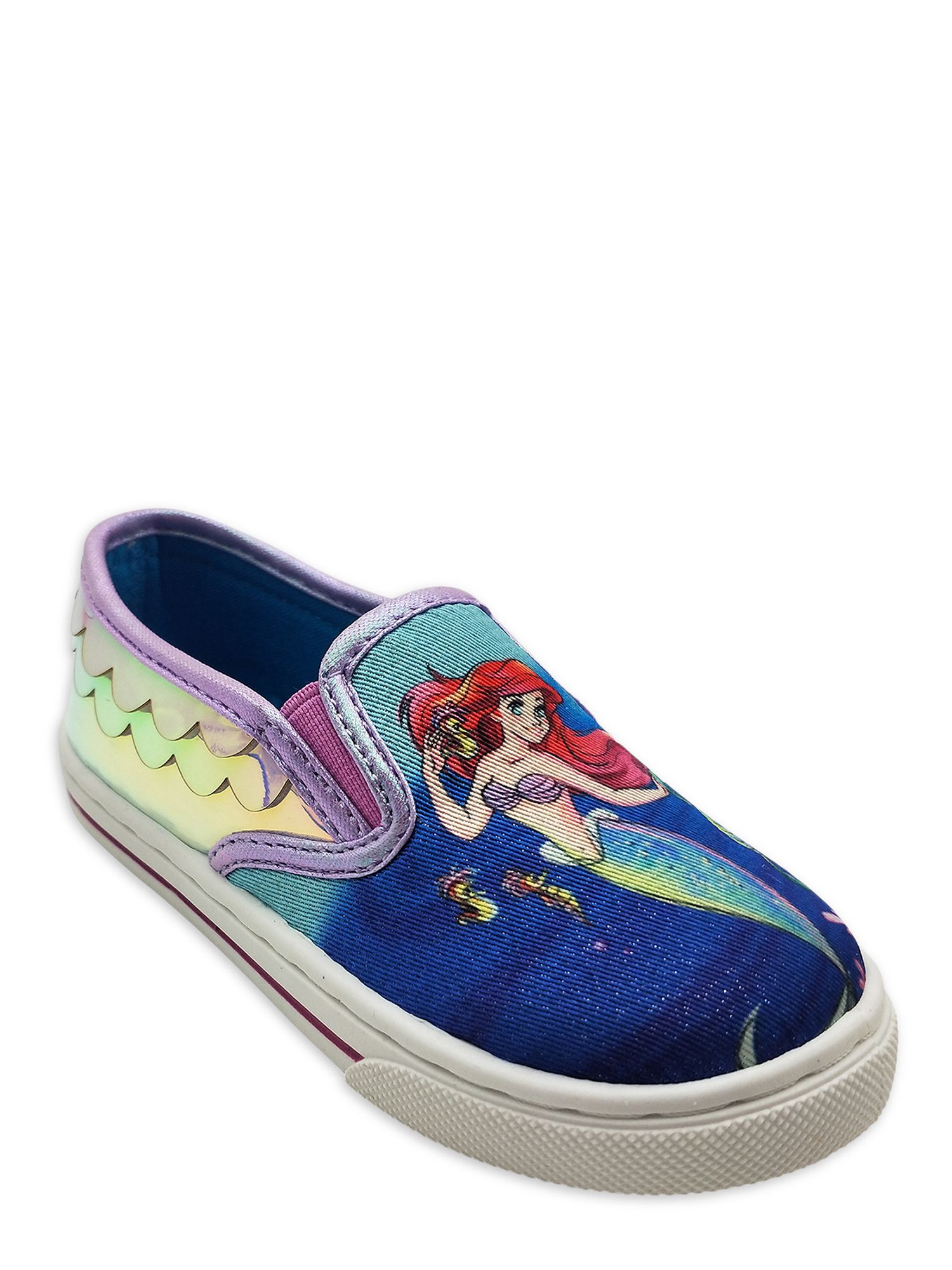 Disney Little Mermaid Scale Detail Casual Sneaker (Toddler Girls) - Walmart.com