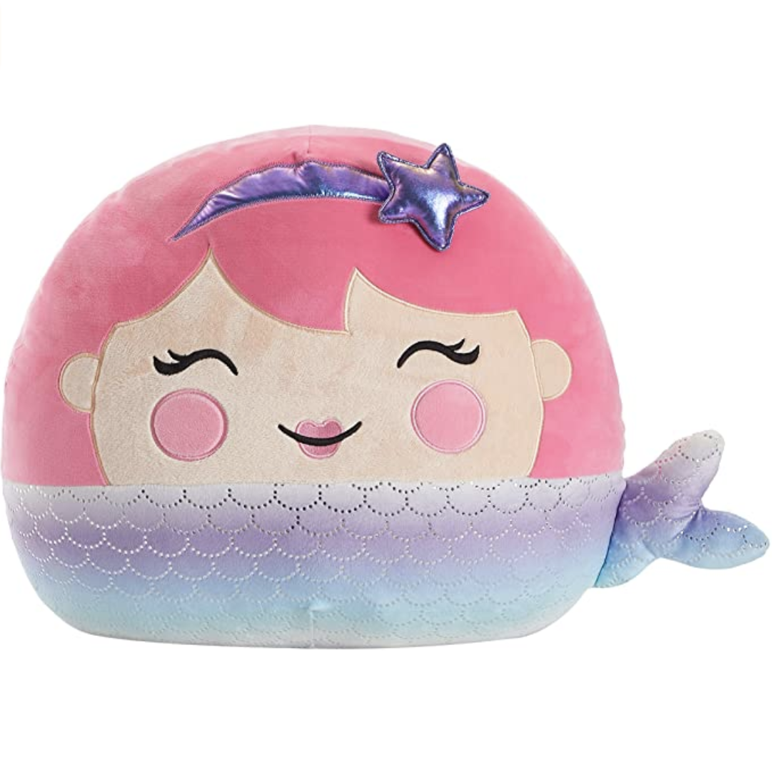 Amazon.com: Heritage Kids Figural Smooshie Super Soft Kids Cozy Plush Pillow Toy, Mermaid,16”x16 x16