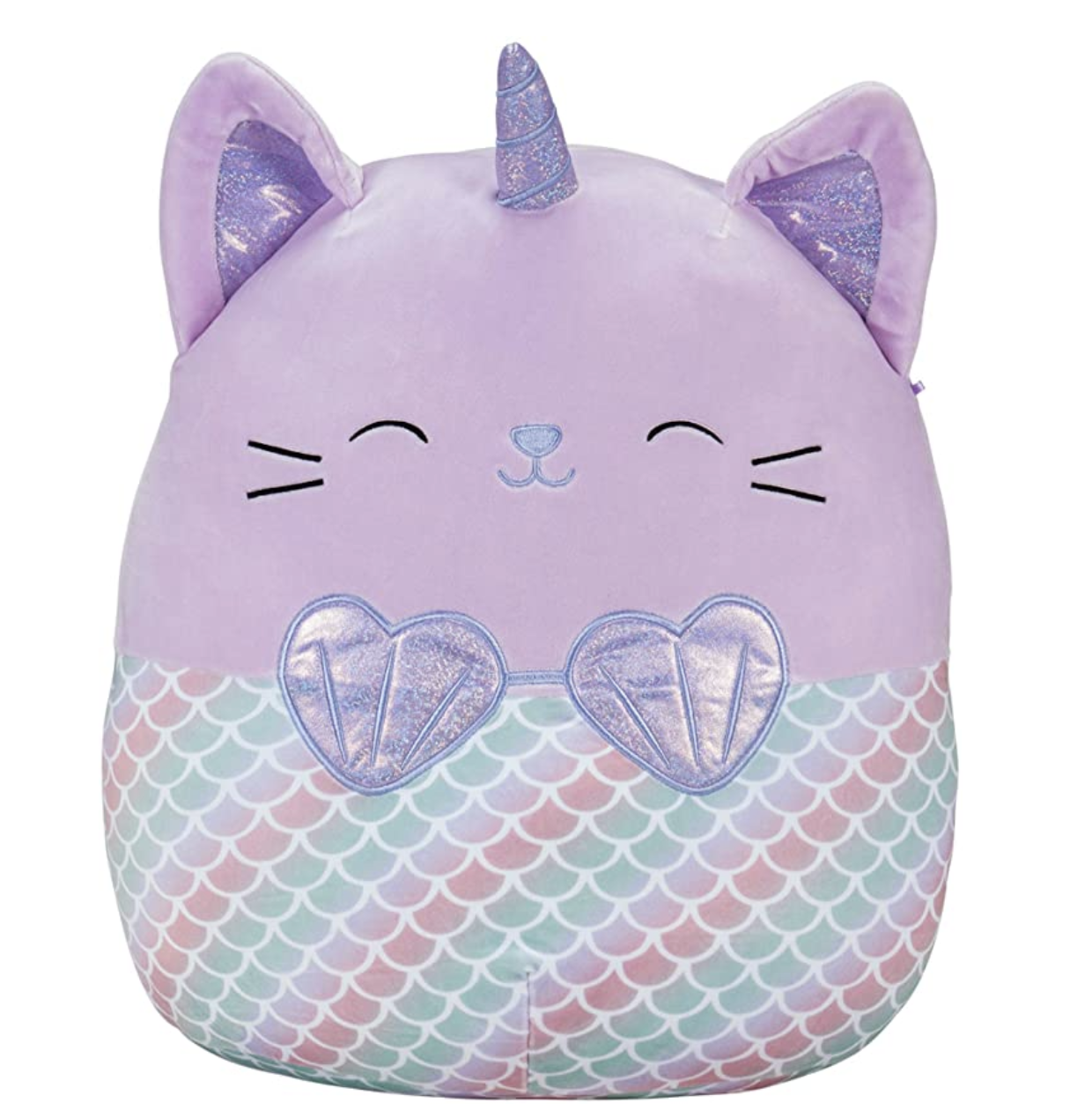 Amazon.com: Squishmallow Official Kellytoy Plush 16" Anya The Caticorn Mermaid- Ultrasoft Stuffed An