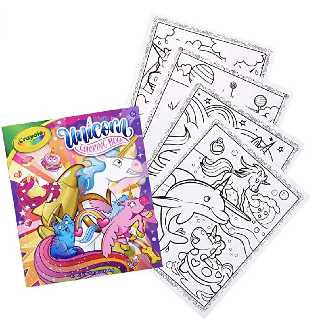 Amazon.com: Crayola Unicorn Coloring Book, 40 Coloring Pages, Gift for Kids, Ages 3, 4, 5, 6 : Toys 