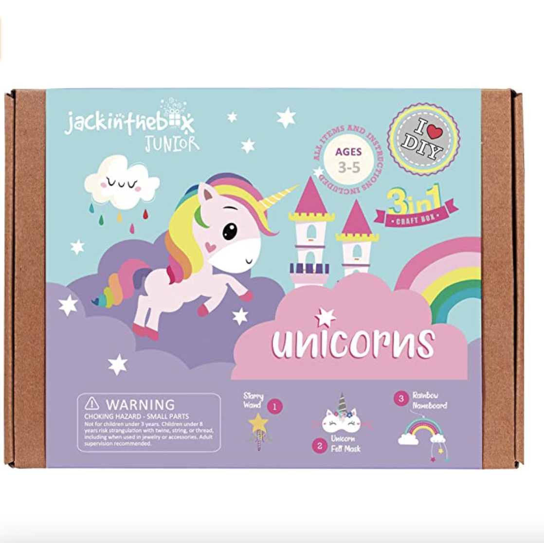 Amazon.com: jackinthebox Unicorn Craft kit for 3 to 5 Year olds | 3 Craft Projects | Great Gift for 