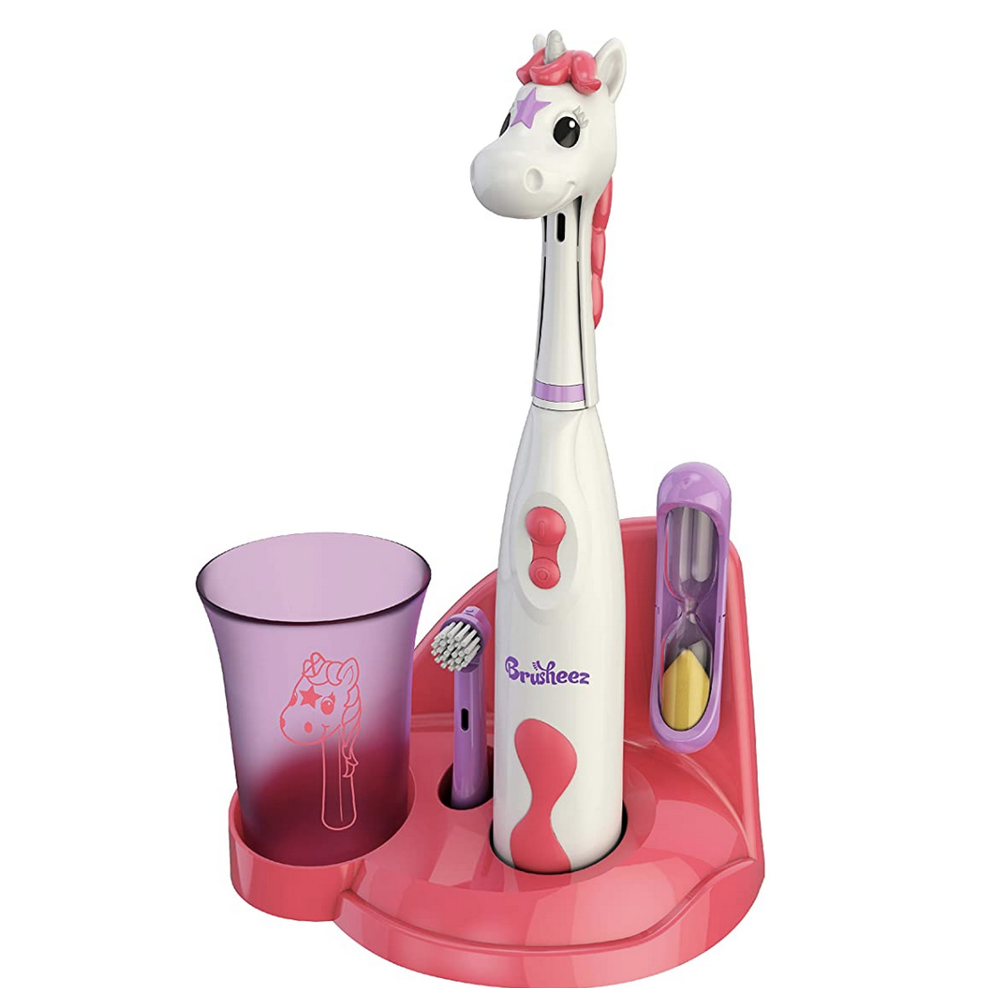 Amazon.com: Brusheez® Kid's Electric Toothbrush Set - Soft Bristles, Easy-Press Power Button, Batter