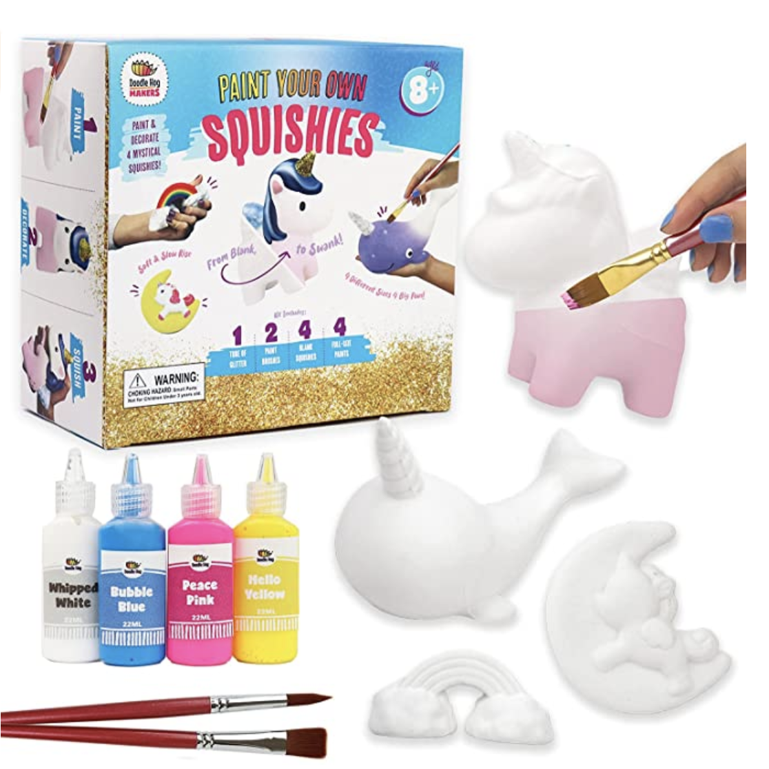 Amazon.com: Unicorn Gifts for Girls. Arts & Crafts Paint Your Own Rainbows & Awesomeness Squishies D