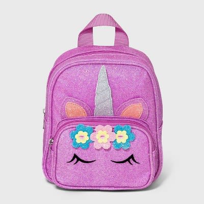 Toddler Girls' Glitter Unicorn Backpack - Cat & Jack™ Purple : Target