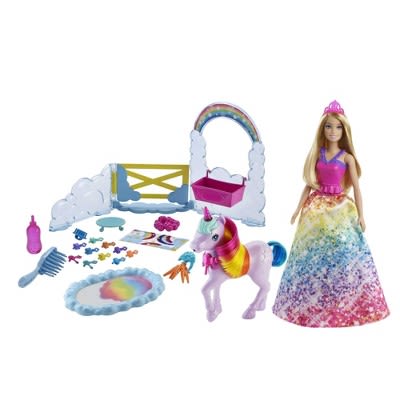 Barbie Rainbow Potty Unicorn Playset : Target