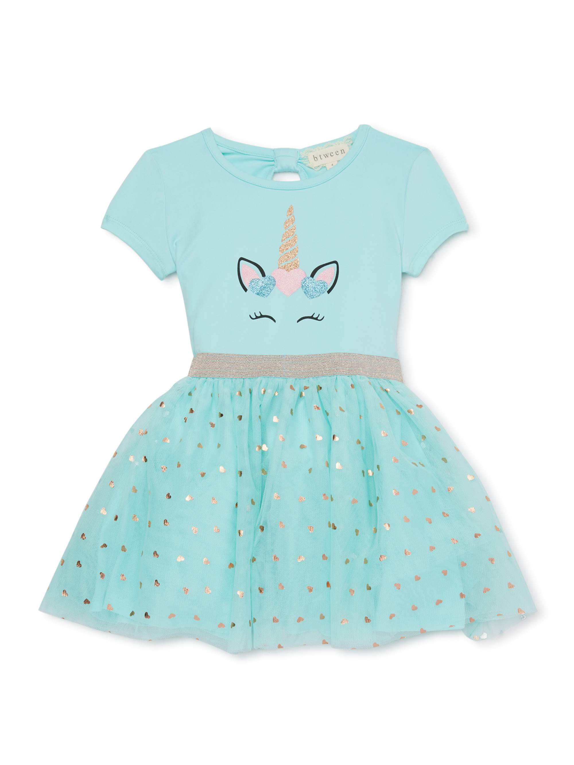 Btween Girls Unicorn Mesh Tutu Dress, Sizes 4-8 - Walmart.com