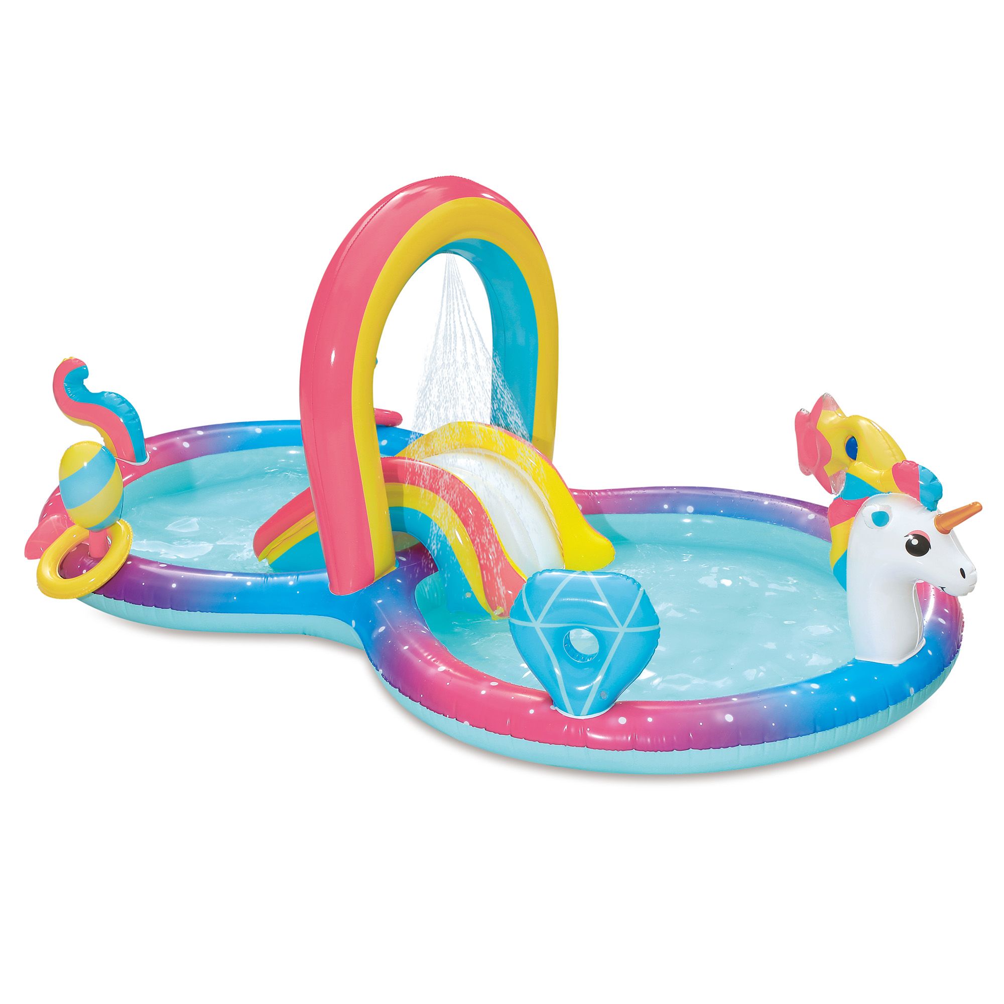 Summer Waves Inflatable Magical Unicorn Play Center - Walmart.com