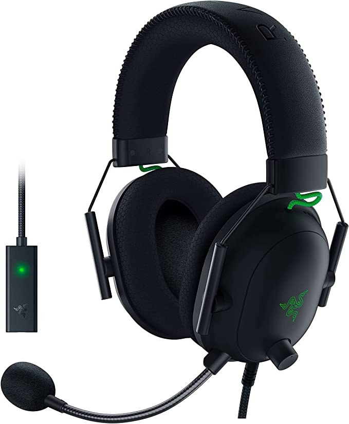Amazon.com: Razer BlackShark V2 Gaming Headset: THX 7.1 Spatial Surround Sound - 50mm Drivers - Deta