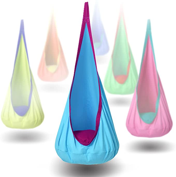 Amazon.com: YOOBE Hammock Pod Kids Swing/Outdoor and Indoor Kids Hammock Chair Sensory Seat - Hammoc