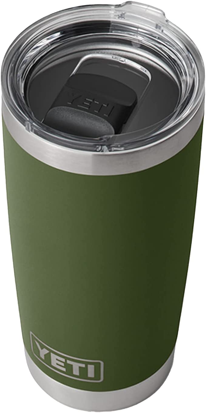 YETI Rambler 20 oz Tumbler, Stainless Steel, Vacuum Insulated with MagSlider Lid, Highla