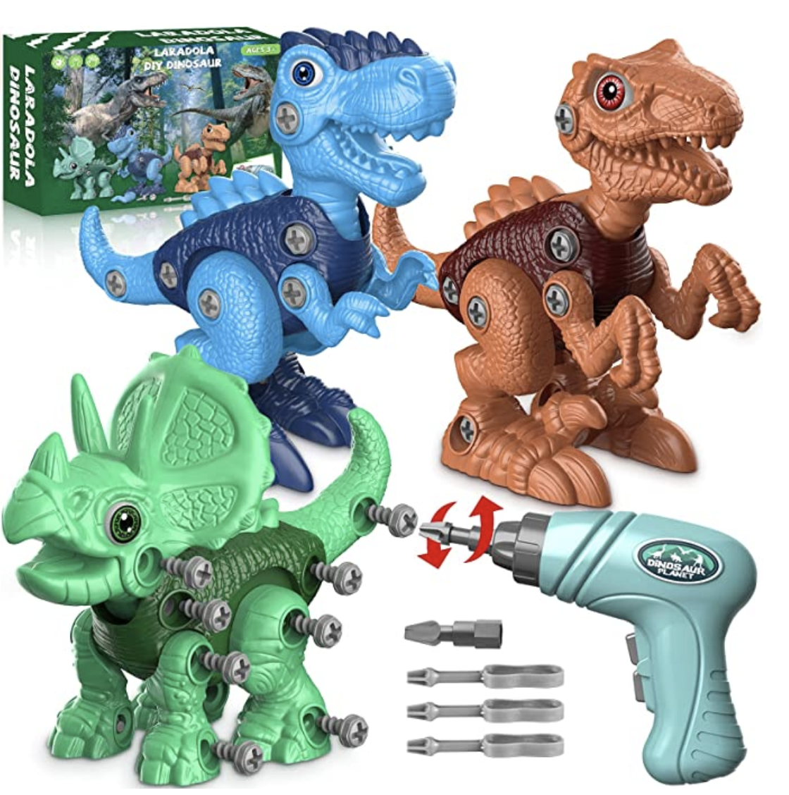 Amazon.com: Dinosaur Toys for 3 4 5 6 7 Year Old Boys, Take Apart Dinosaur Toys for Kids 3-5 5-7 STE