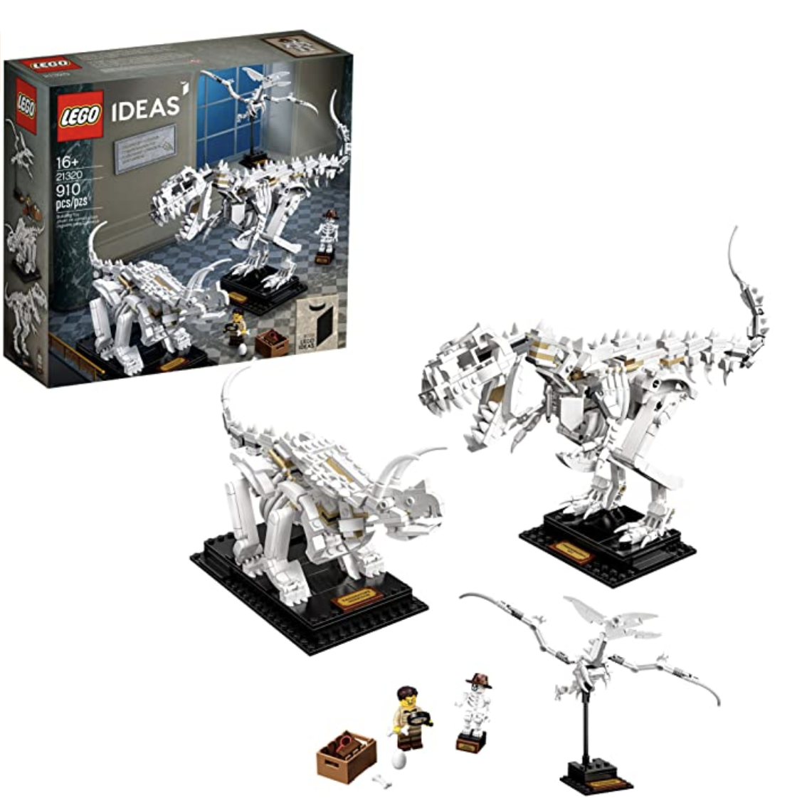 Amazon.com: LEGO Ideas 21320 Dinosaur Fossils Building Kit (910 Pieces) : Toys & Games