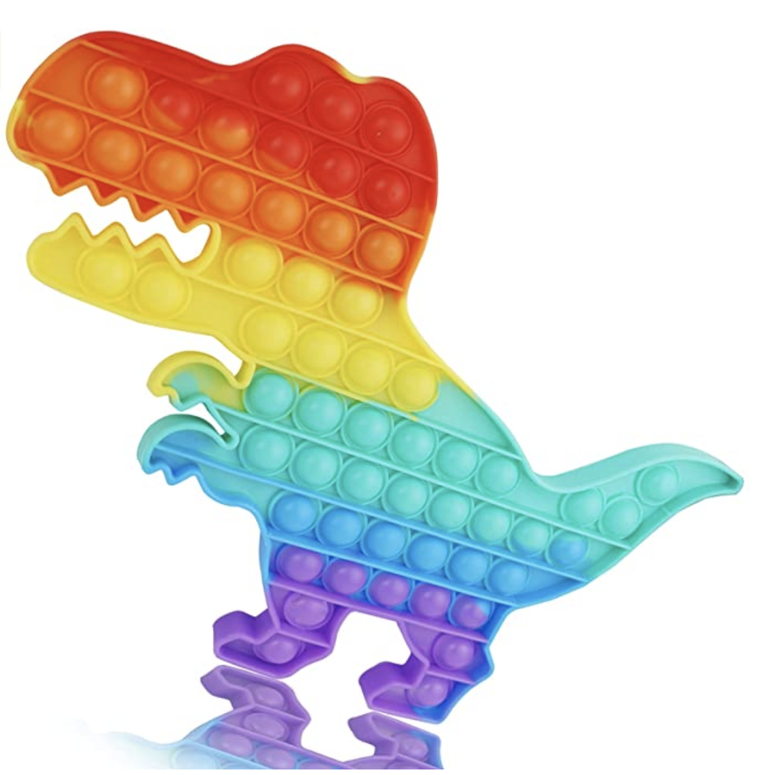 Amazon.com: Pop Bubble Fidget Sensory Toy Big Rainbow Dinosaur Poppers Boy Poppit ADHD Autism Anxiet