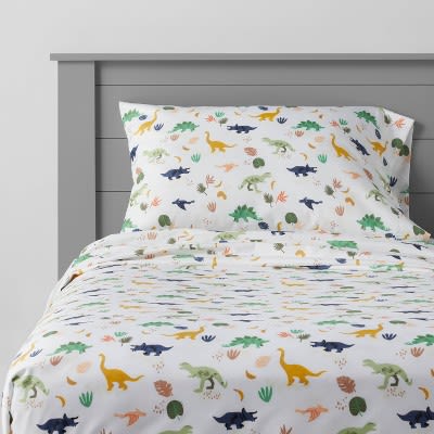 Dinosaur Microfiber Sheet Set - Pillowfort™ : Target
