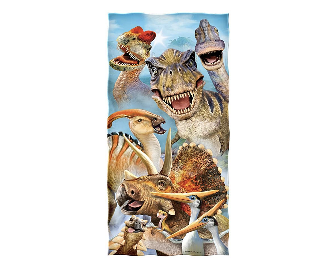 Amazon.com: Selfie Super Soft Plush Cotton Beach Bath Pool Towel (Dinosaurs) : Home & Kitchen