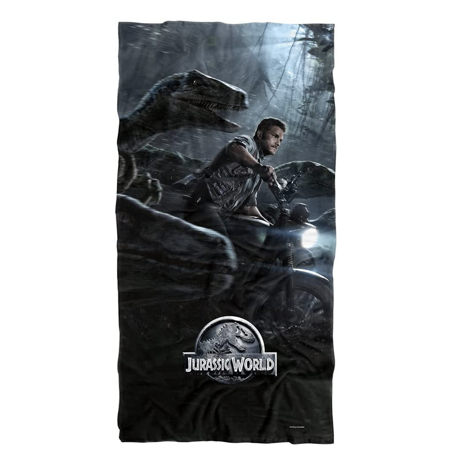 Amazon.com: Jurassic World Raptor Poster Beach Towel 30" X 60" : Home & Kitchen