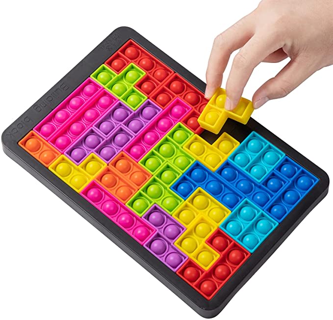 Amazon.com: Adatos Push Bubble Sensory Fidget Toys,Tetris Jigsaw Puzzle Toys Pop Push it, Needs Stre