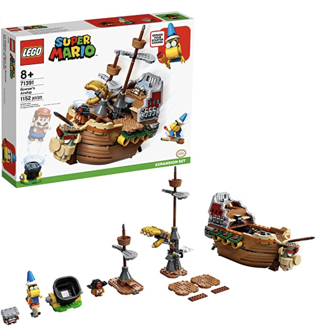 Amazon.com: LEGO Super Mario Bowser’s Airship Expansion Set 71391 Building Kit; Collectible Build-Di