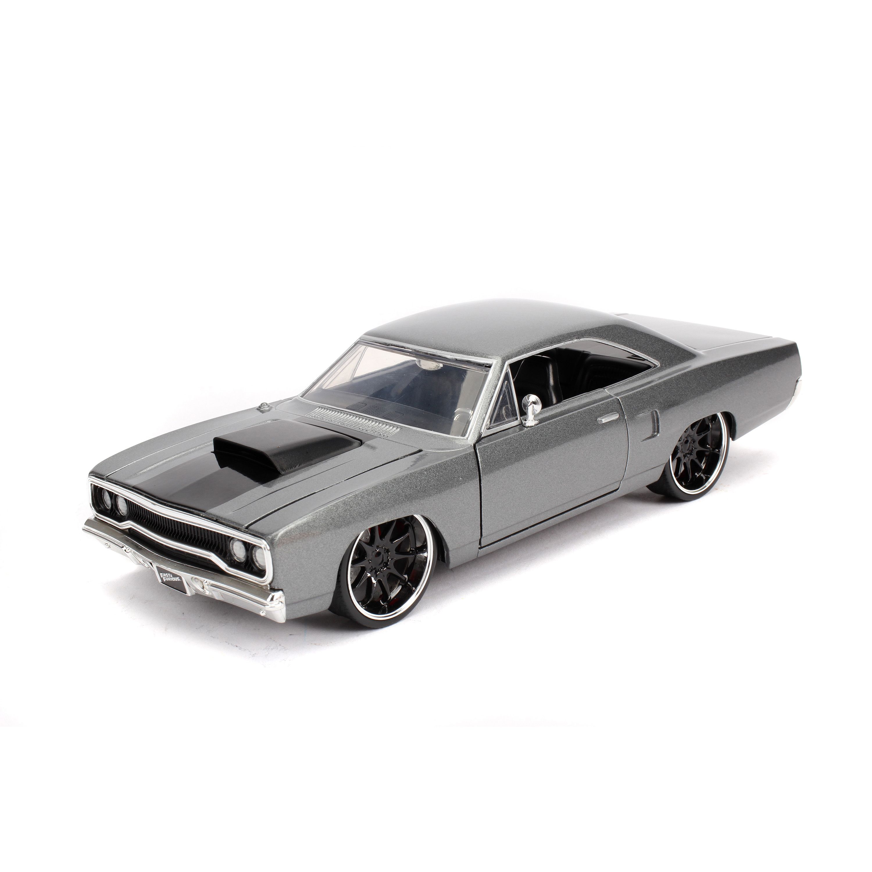 Jada Toys 30745 Doms Plymouth Road Runner Hood Stripe Fast & Furious Movie 1 by 24 Diecast Model Car