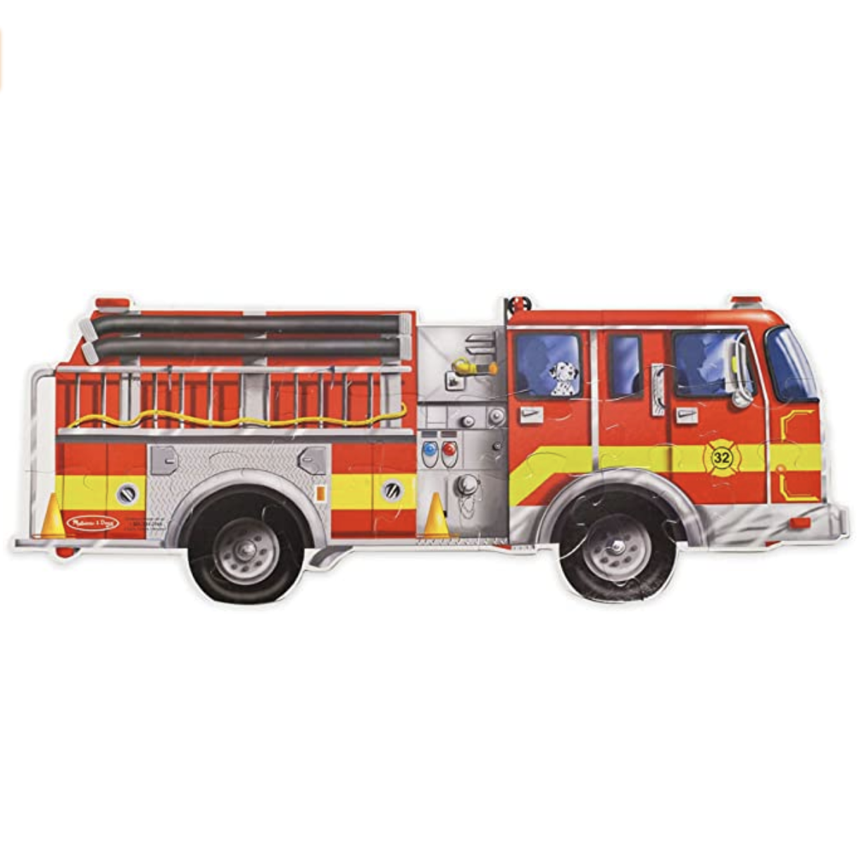 Amazon.com: Melissa & Doug Fire Truck Jumbo Jigsaw Floor Puzzle (24 pcs, 4 feet long) : Melissa & Do