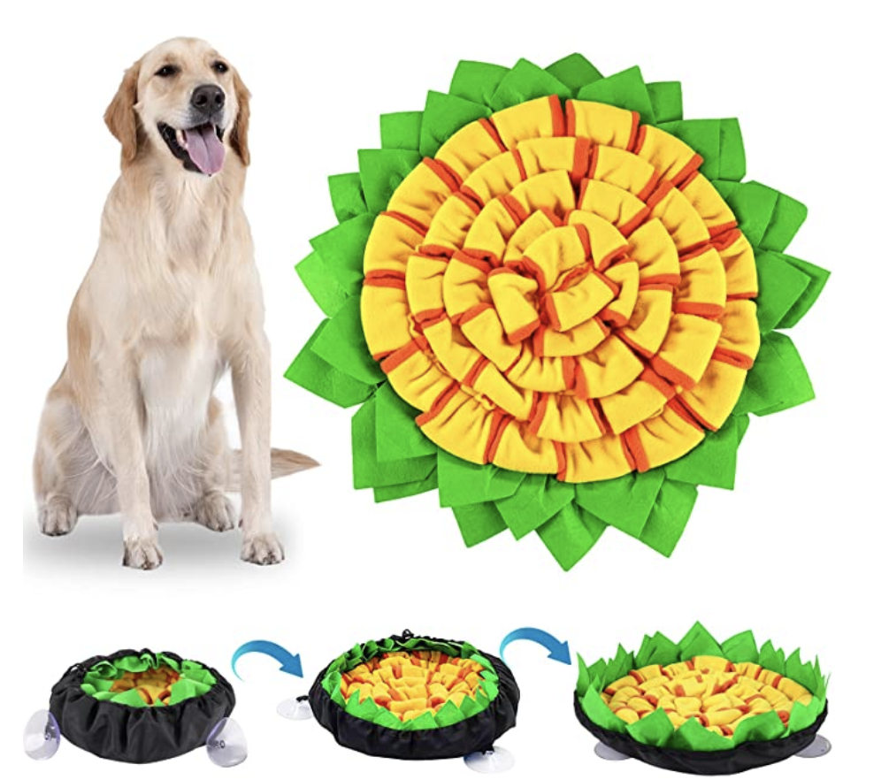Amazon.com: Snuffle Mat for Dogs Pet Enrichment Sniff Snuff Feeder Stimulating Treat Nosework Shuffl