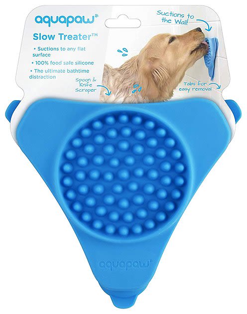 AQUAPAW Slow Treater Silicone Lick Mat, Triangular - Chewy.com