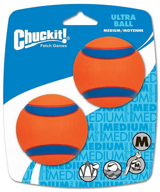 CHUCKIT! Ultra Rubber Ball Tough Dog Toy, Medium, 2 pack - Chewy.com