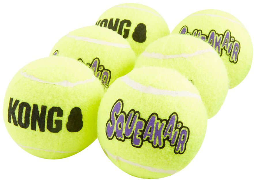 KONG SqueakAir Balls Packs Dog Toy, Medium, 6 count - Chewy.com