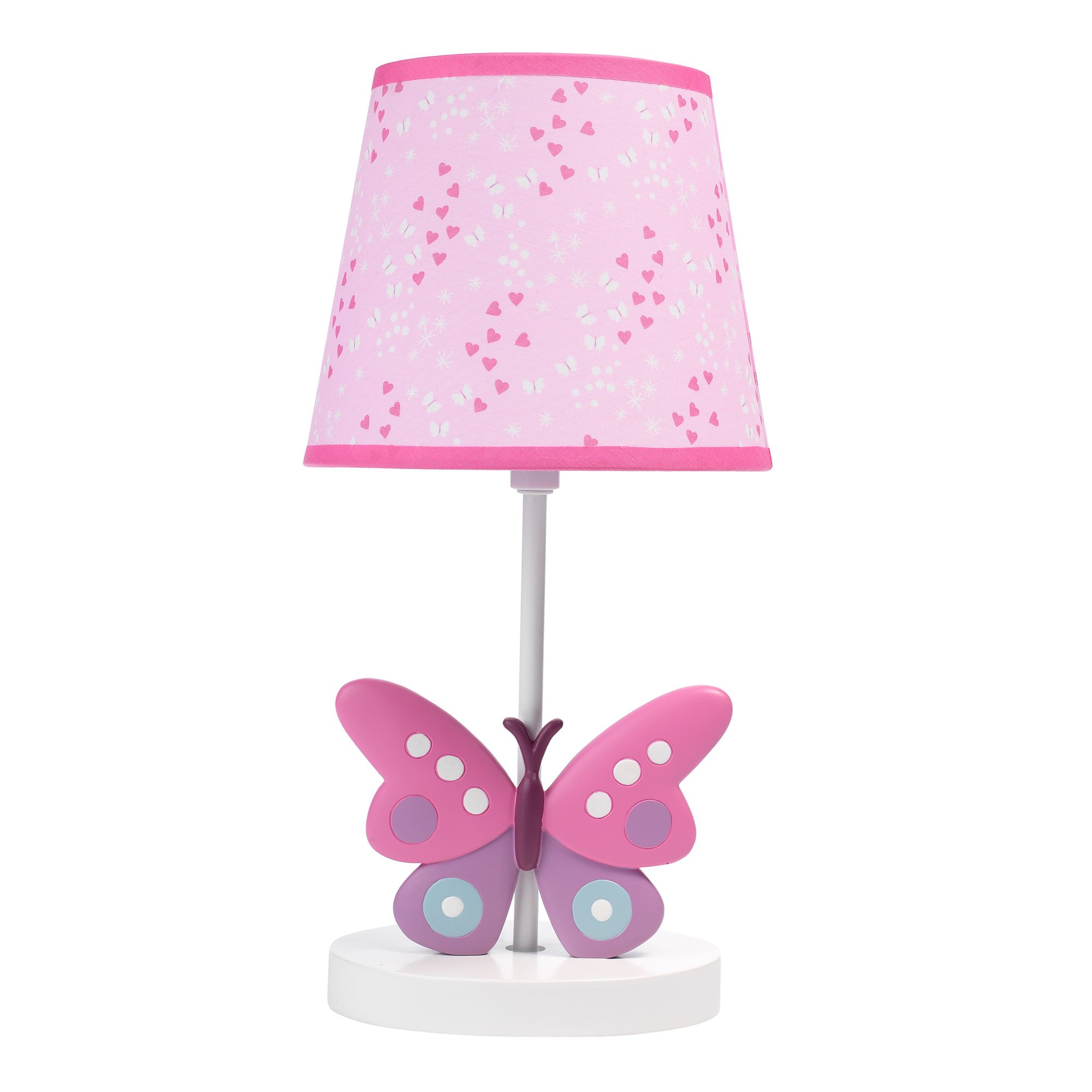 Bedtime Originals Magic Garden Pink/White Butterfly Lamp with Shade & Bulb - Walmart.com