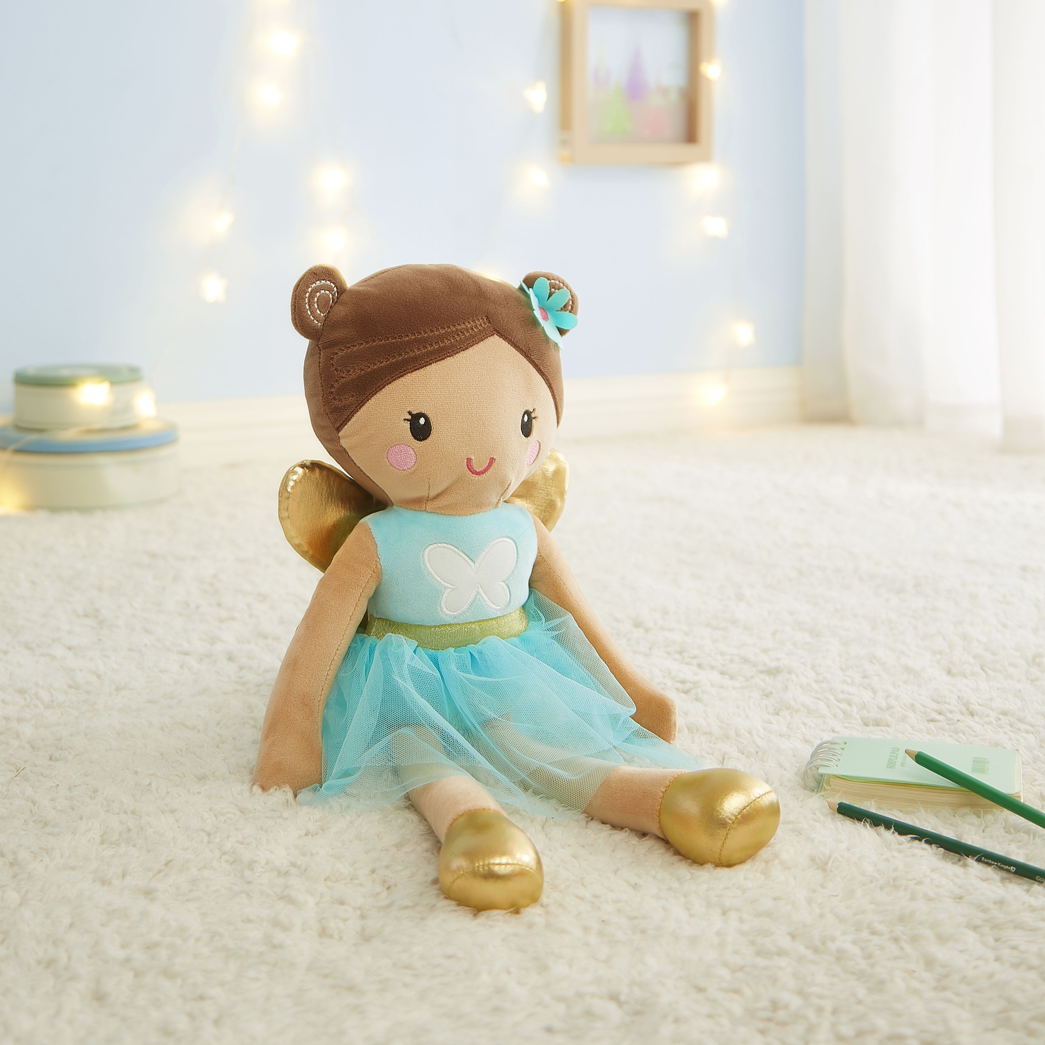 Your Zone Glow in The Dark 3D Plush Figural Pillow, Fairy Gold - Walmart.com