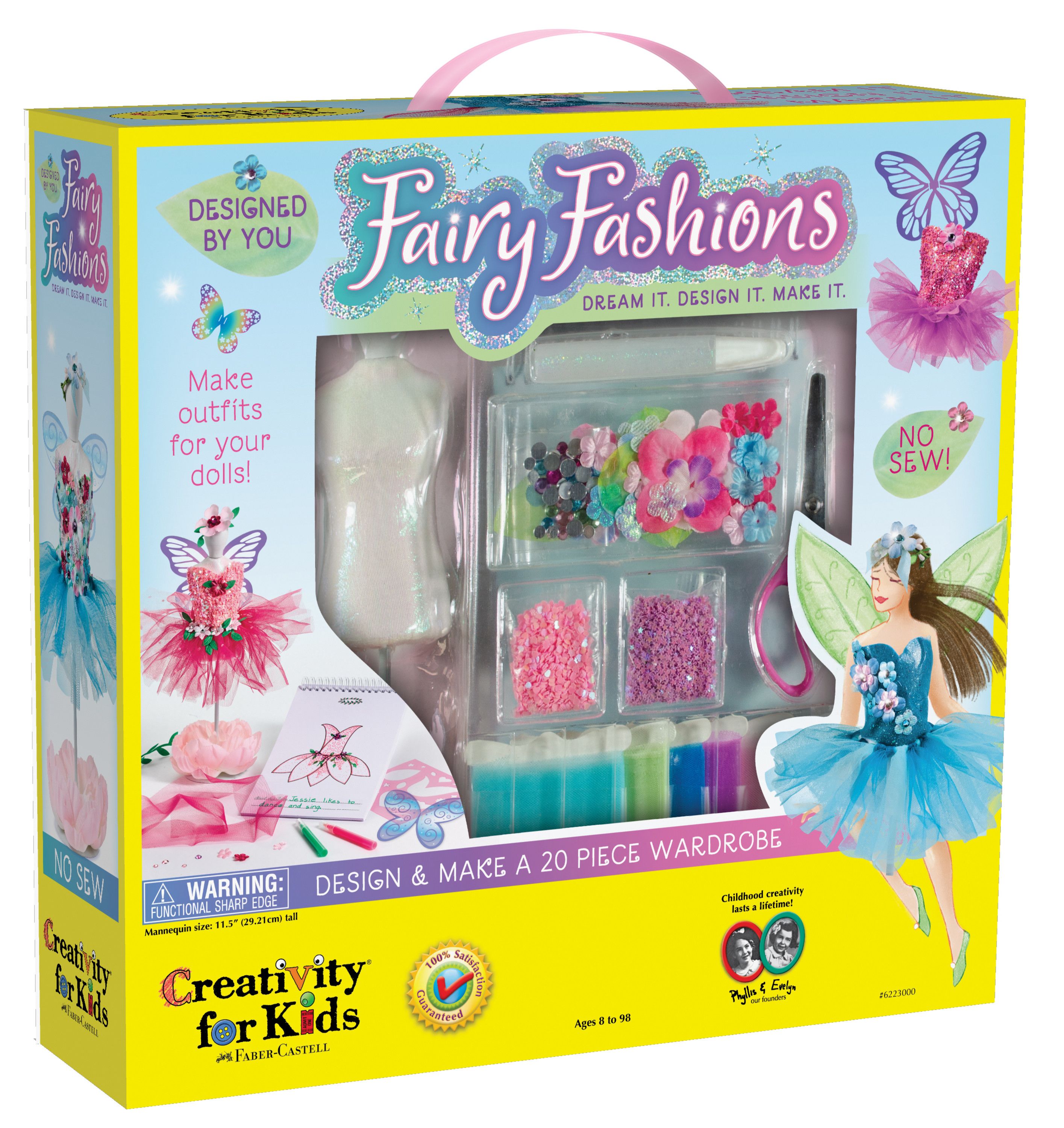 Creativity for Kids Designed by You Fairy Fashions Craft Kit, Child, Unisex, One Size, Beginner - Wa
