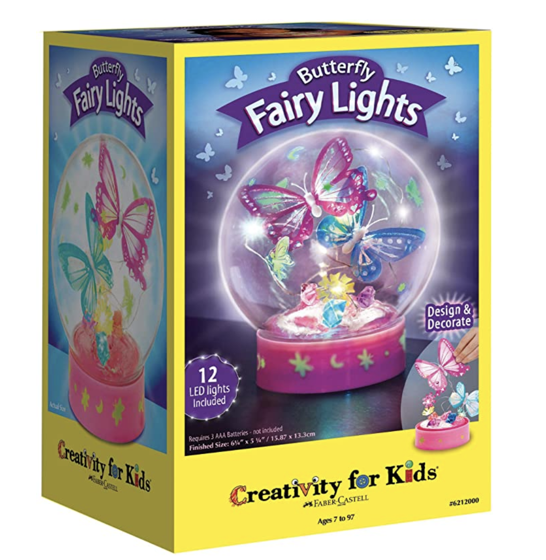 Amazon.com: Creativity for Kids Butterfly Fairy Lights Craft Kit - Makes 1 Butterfly Night Light for