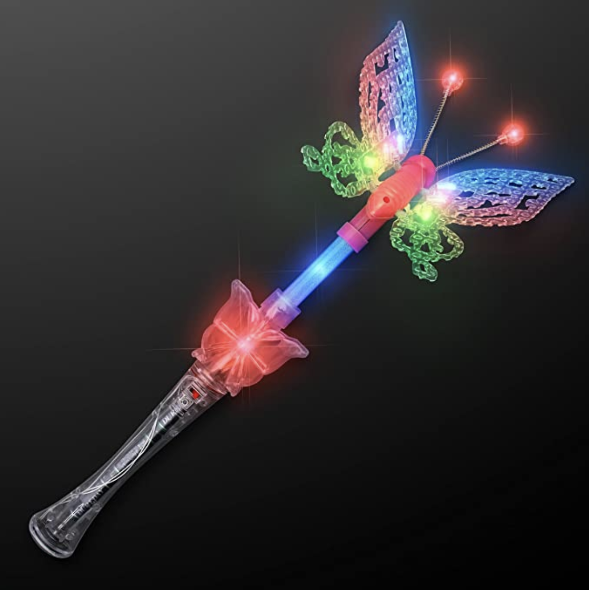 Amazon.com: FlashingBlinkyLights Jumbo Musical Butterfly Light Up Fairy Wands for Girls : Toys & Gam