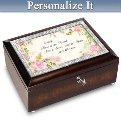 My Sister, My Friend Personalized Music Box