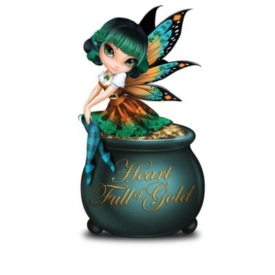 A Fairy Lucky Irish Figurine Collection By Artist Jasmine Becket-Griffith Featuring Irish Inspired H
