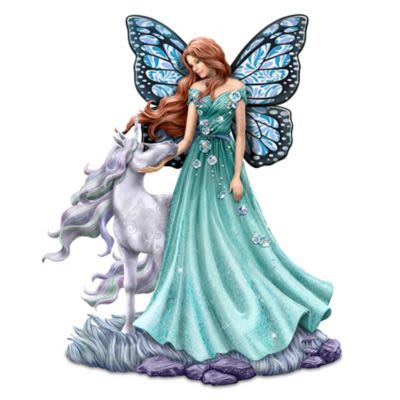 Jody Bergsma Loving Radiance Hand-Painted Fairy & Unicorn Figurine