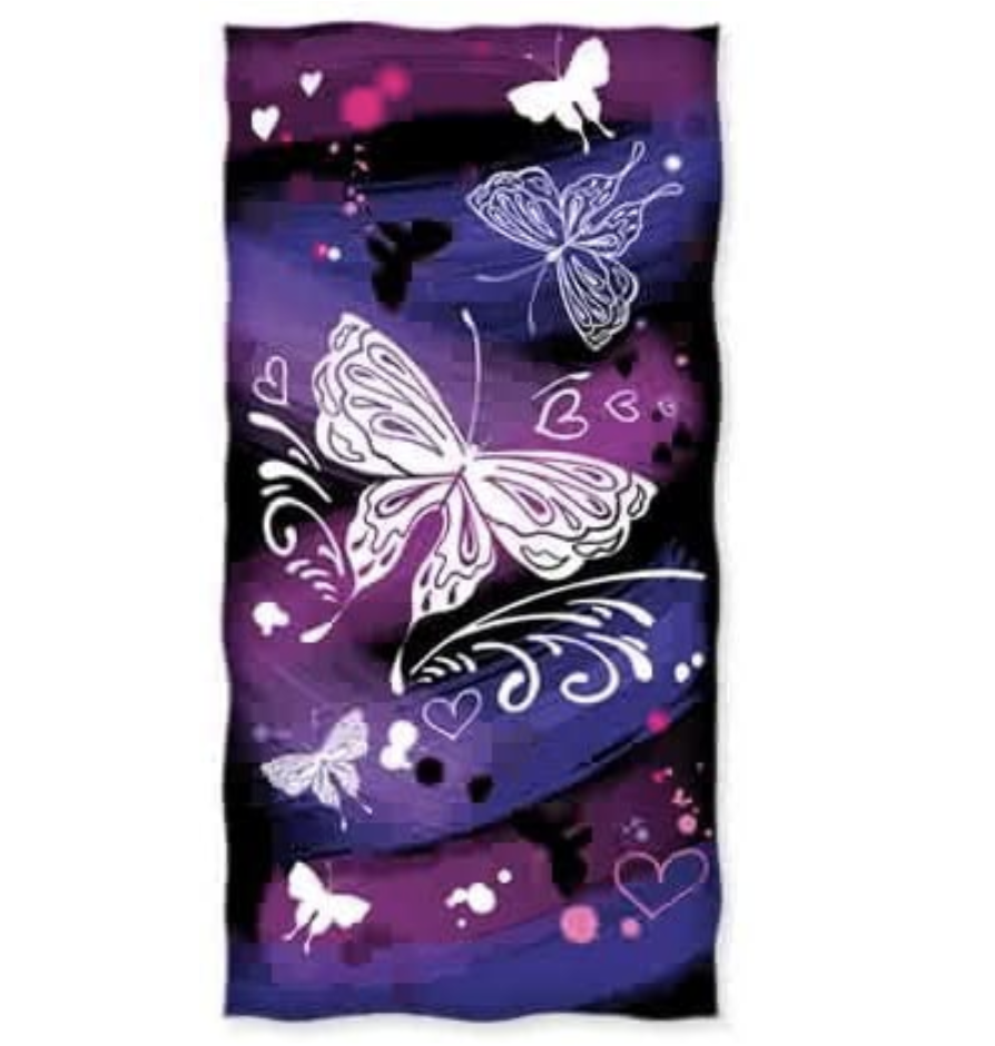 Amazon.com: Dawhud Direct Butterfly Graffiti Super Soft Plush Cotton Beach Bath Pool Towel : Home & 
